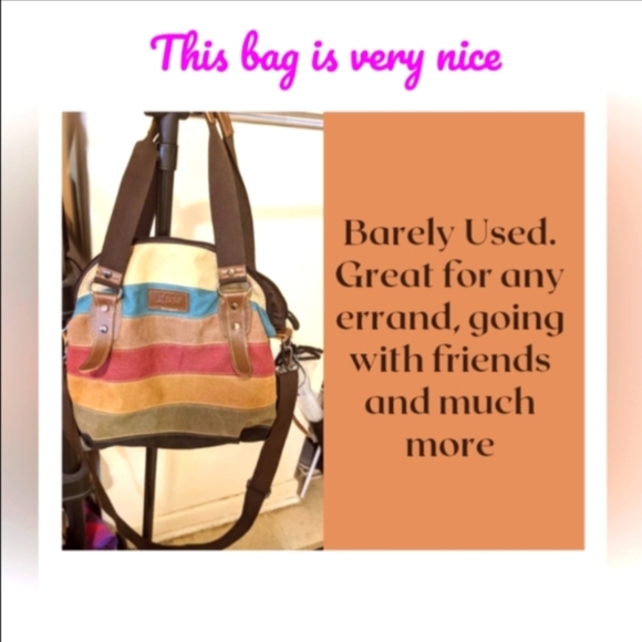 Women crossbody and handles bag. Large capacity. Preloved like new - Picture 5 of 9